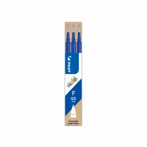 Rezerva roller cu gel Pilot Frixion Ball, 0.5 mm, albastru, 3 bucati/set